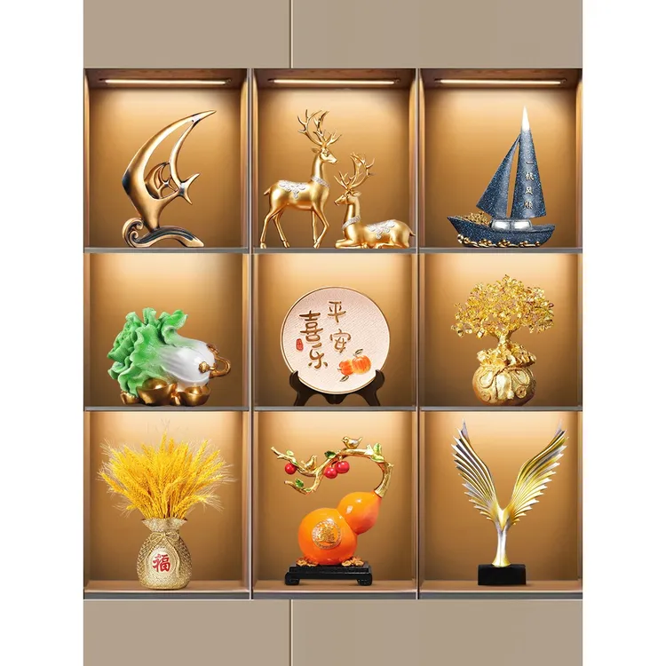 现代酒柜装饰品摆件轻奢高档家居客厅摆件家居电视柜装饰品摆件