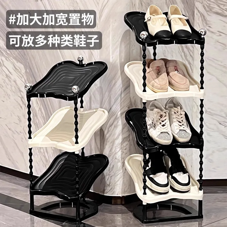 轻奢鞋架分层家用门口室内小窄夹缝入口出租屋鞋子多层收纳鞋柜子