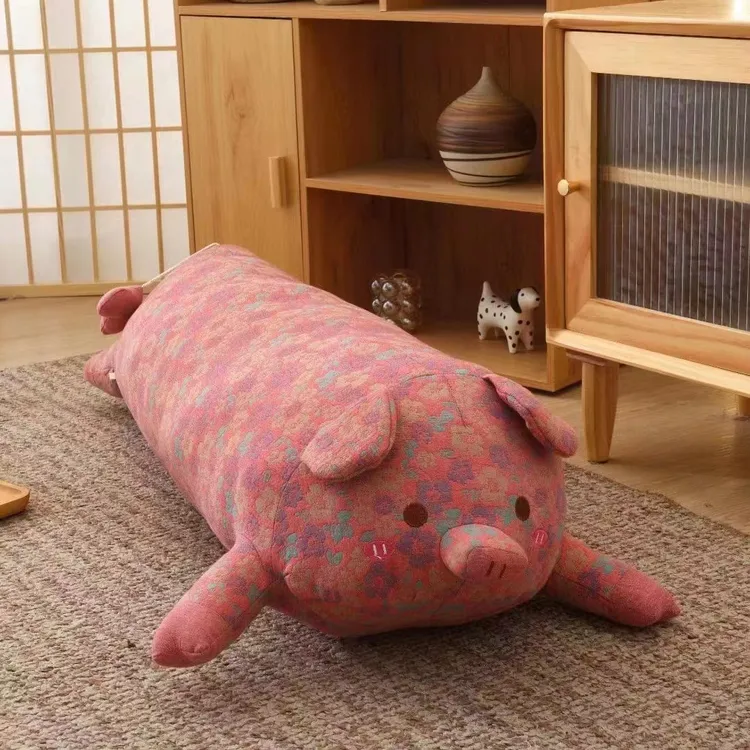 [大香猪]大猪猪玩偶抱枕靠垫 三层纱玩偶靠枕亲肤柔软 舒适透气  