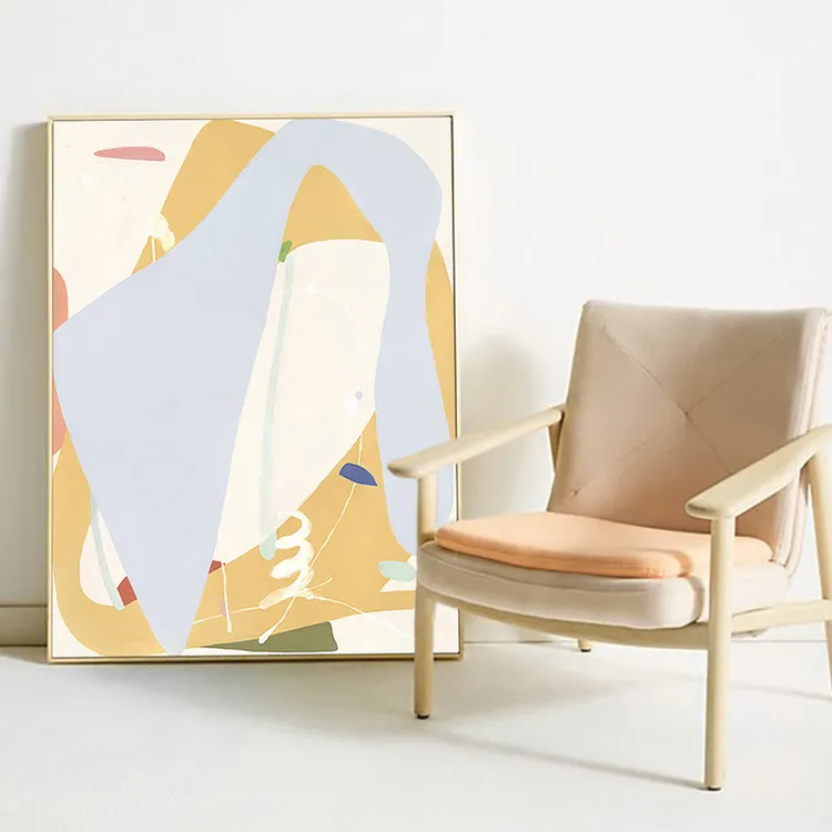 米范家 北欧风格客餐厅沙发背景墙画现代抽象创意装饰画简约挂画