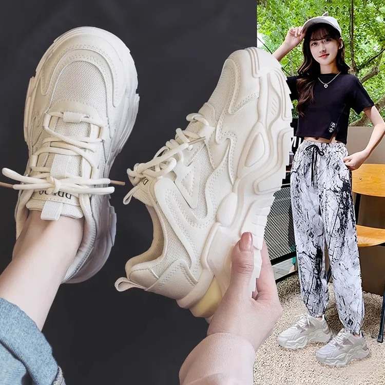 女童鞋子2025春秋新款中大童时尚运动鞋儿童软底休闲鞋百搭小白鞋