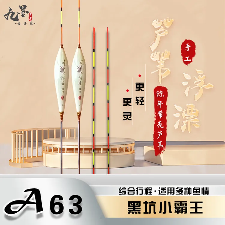 A63芦苇浮漂行程鲫鱼鲤鱼黑坑竞技休闲户外高灵敏醒目红绿红黄