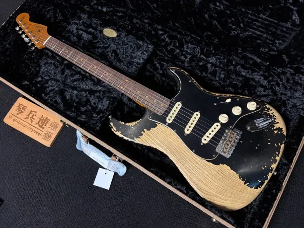 Fender LTD60 Poblano Strat SHVY REL黑色超重做旧LTD60电吉他