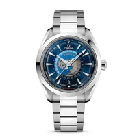 未使用 Omega/欧米茄 海马150世界时男士经典机械表名表公价80500