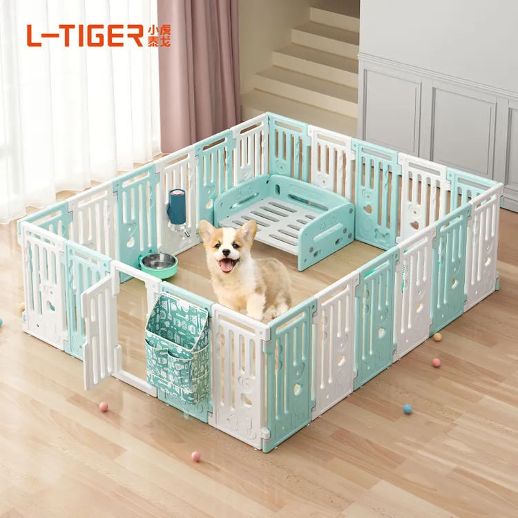 小虎泰戈狗狗围栏室内家用宠物栅栏小型犬防越狱专用狗窝狗围栏