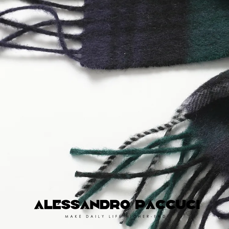 AP洛哥44072AW【麦肯锡】1OO羊绒苏格兰格纹洗水绒感围巾2024冬