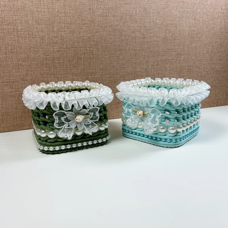 DIY小方筐材料包（2套）/成品