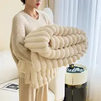 轻奢秋冬季毛毯毛绒加厚保暖牛奶绒床单沙发毯子午睡盖毯被子