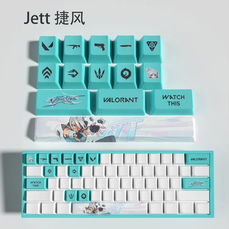 捷风 新款无畏契约键帽打瓦神器适配WOOTING ATK美加狮等机械键盘