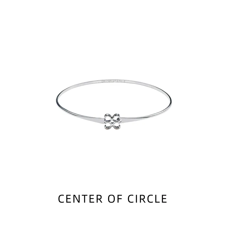 铜合金项链 COC圆心-高级感锁骨链锁骨链项饰logo项圈时尚套组