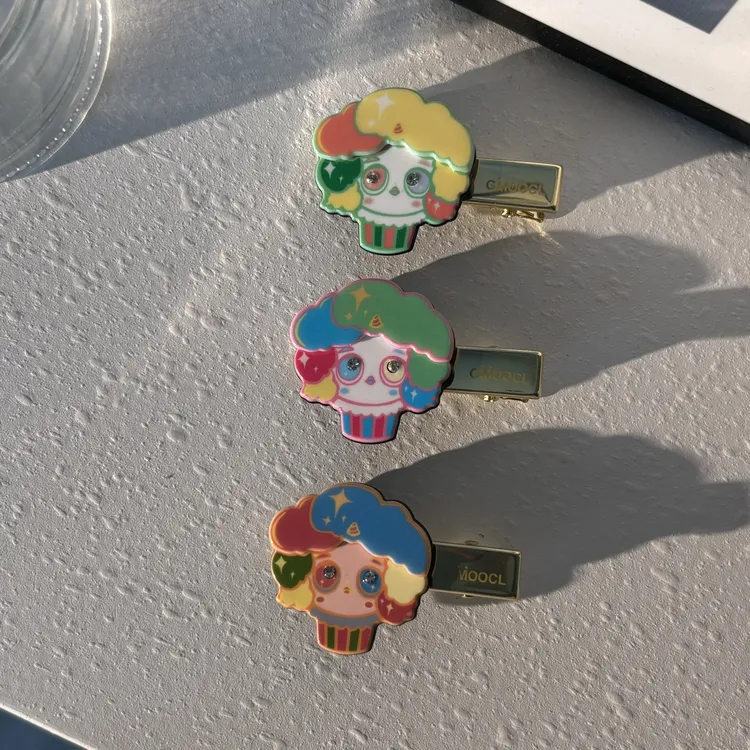 B280韩版醋酸卡通马戏团系列鸭嘴夹刘海夹侧边夹可爱甜美儿童少女