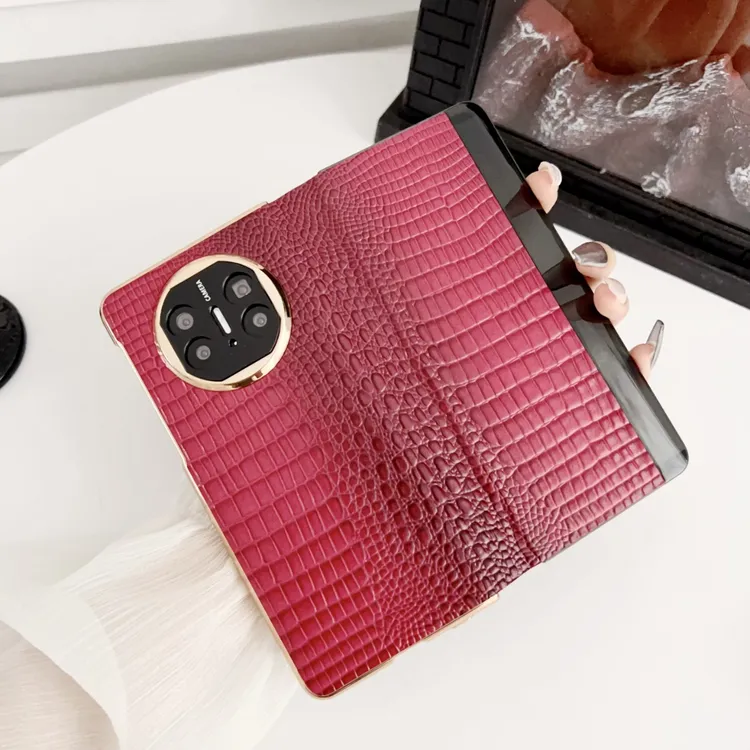 鳄鱼纹适用华为matex5全包翻盖皮套手机套X5智能保护套matex3