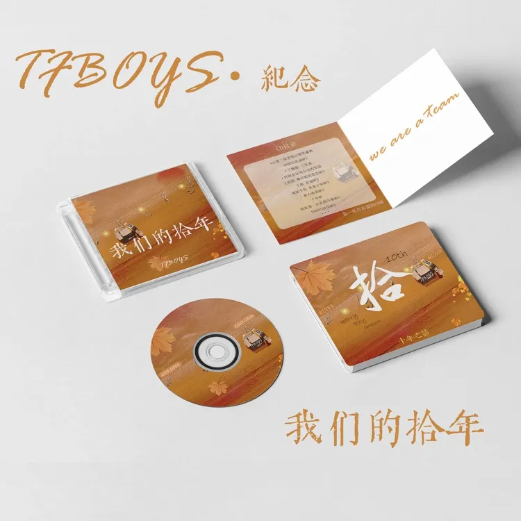 TFBOYS十周年纪念饭制CD限量版周边