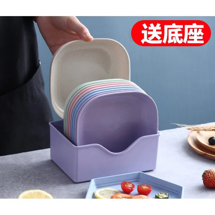 小麦秸秆吐骨碟子家用小盘碟糖果点心盘子餐桌骨头碟垃圾盘沙拉碗