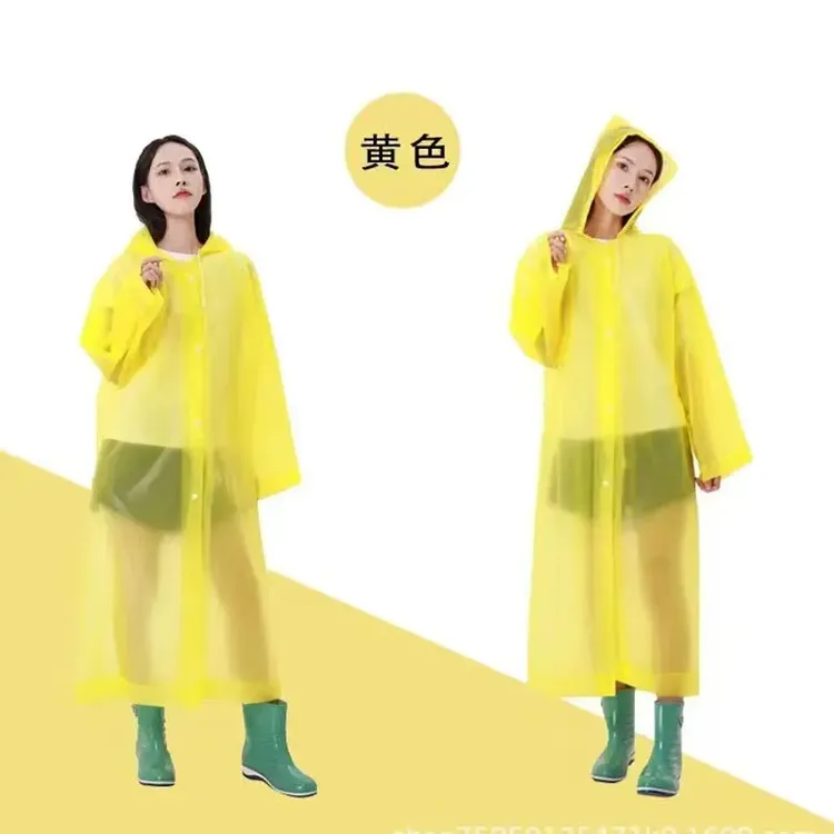 【非一次性】雨季长款便携式EVA轻便雨衣户外徒步雨衣时尚轻薄学生.