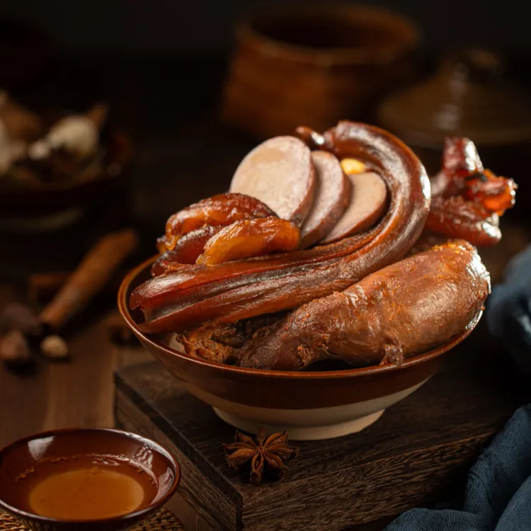 【牛尾哥甄选】卤香 牛鞭牛蛋拼盘 潮汕卤牛鞭牛蛋套餐新鲜卤制