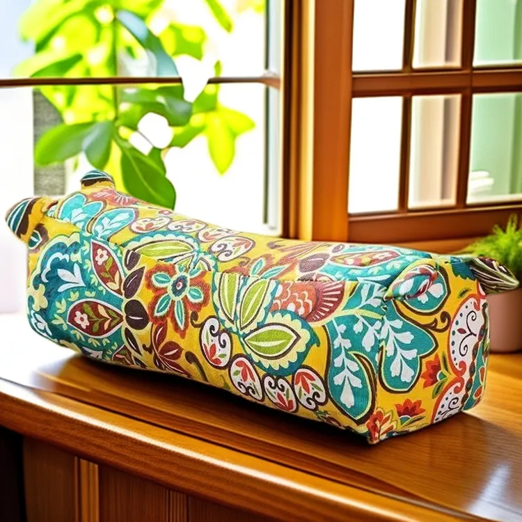 艾草老虎枕传统粗布面料南阳原产地成人荞麦枕艾草枕头颜色随机