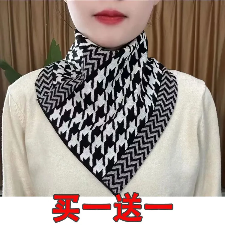 新款秋冬三角围巾骑行护颈小围脖围巾保暖套头假领懒人脖套女出街