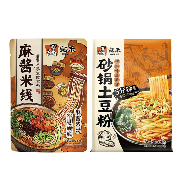 【新疆包邮】宛禾经典麻酱米线243g/砂锅土豆粉320g速食微辣细米线