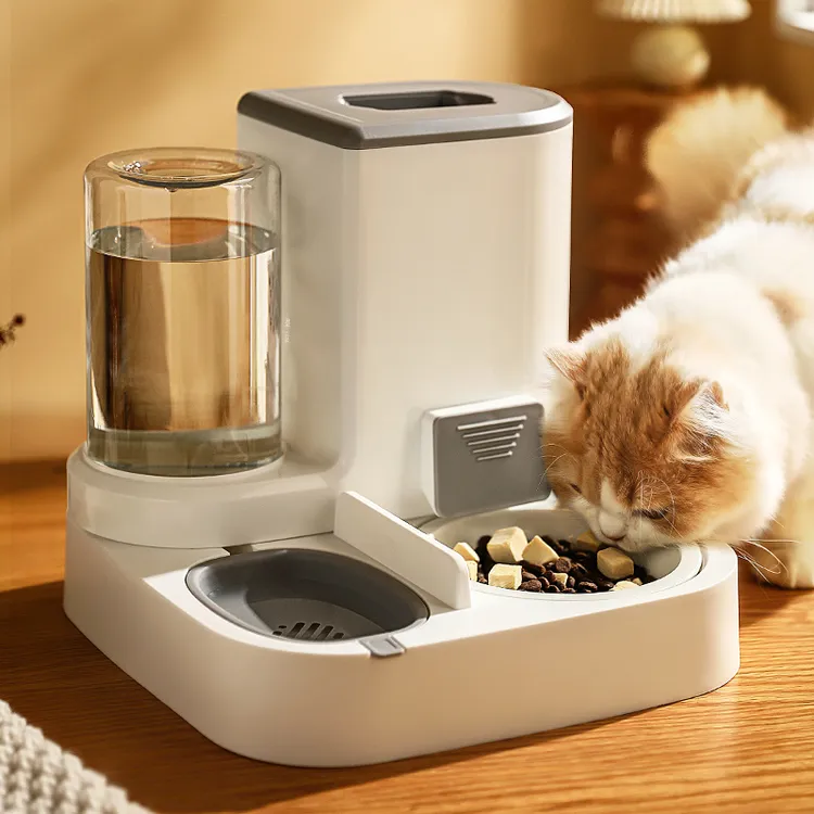 猫咪饮水机宠物自动喂食器一体猫碗双碗猫食盆水盆狗狗喝水器水碗