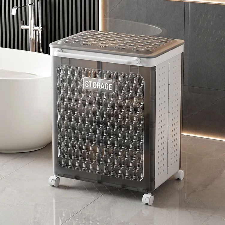 家用大容量折叠脏衣篮脏衣服收纳架卫生间脏衣篓家用可移动特大号
