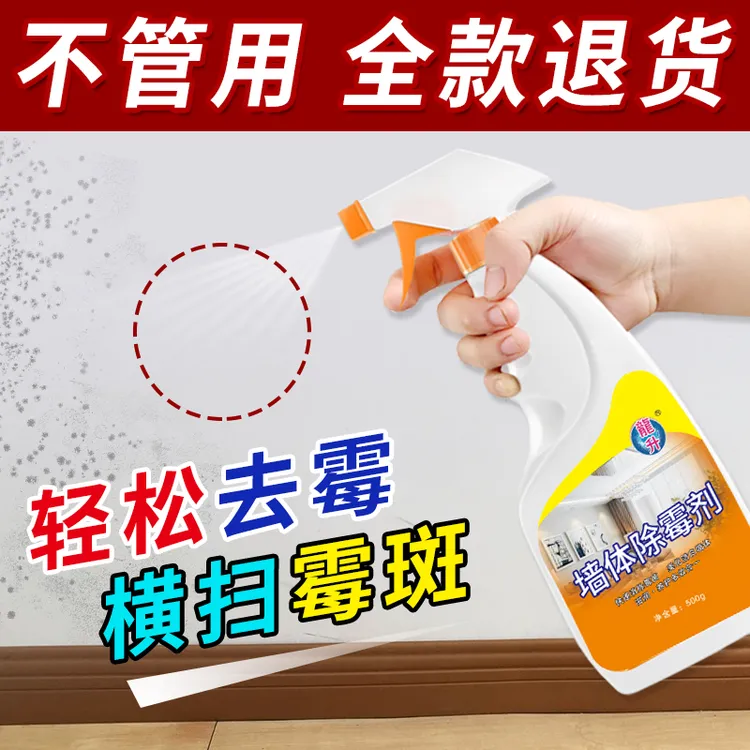 龍升墙面除霉剂白墙增白除味壁纸发霉快速去霉斑点多效合一家用