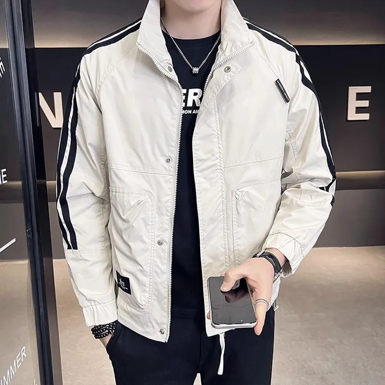 普丹希斐春秋款男士外套男装新款工装男士过年春季衣服新款