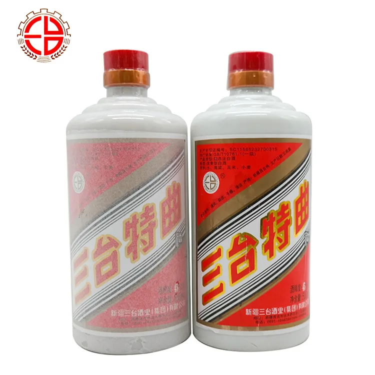 三台新疆三台特曲浓香型白酒裸瓶45度500毫升纯粮酿造45度500ml