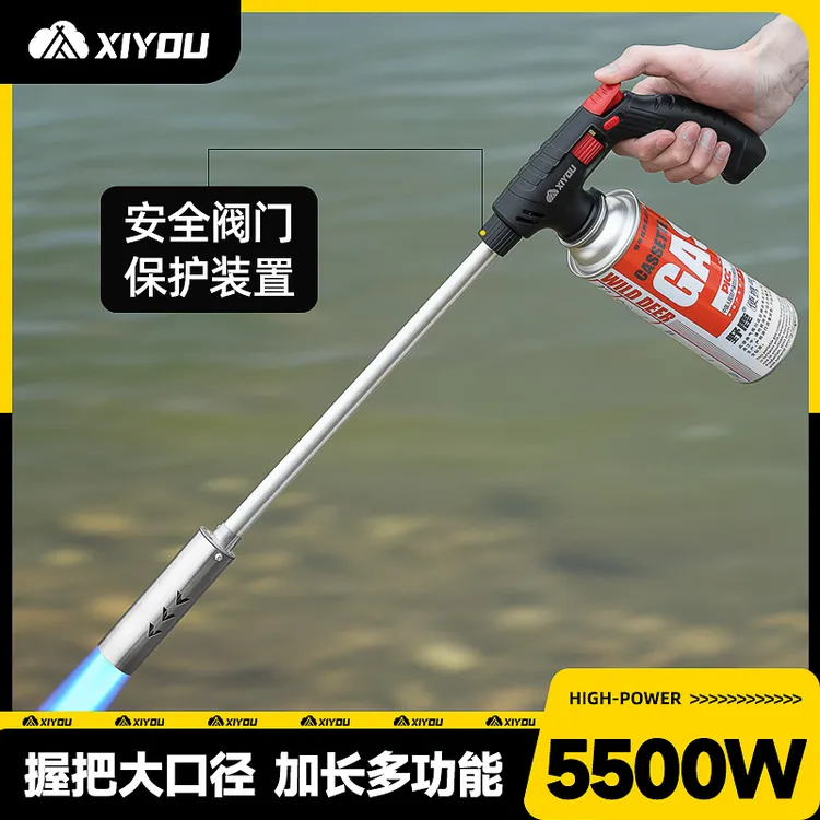 电子点火加长喷枪手持卡式气气罐点火烤枪烧毛家用燃气器点碳户外