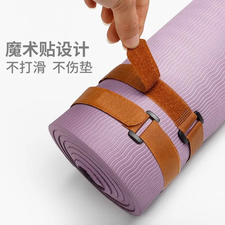 瑜伽垫通用捆绑带固定毛扣可调节粘扣带魔术贴便携收纳束绳松紧带
