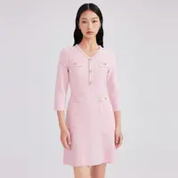 LIME/莱茵【可可专属】【桃汽少女】针织连衣裙LMFA1AKOP002