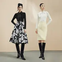 LIME/莱茵【可可专属】LIME/莱茵蝴蝶结气质针织套头衫LDFD8BKPR001