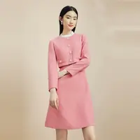 【晨粉专享价】【你的时光】秋冬甜美千金香风连衣裙LMFD9AWOPW01