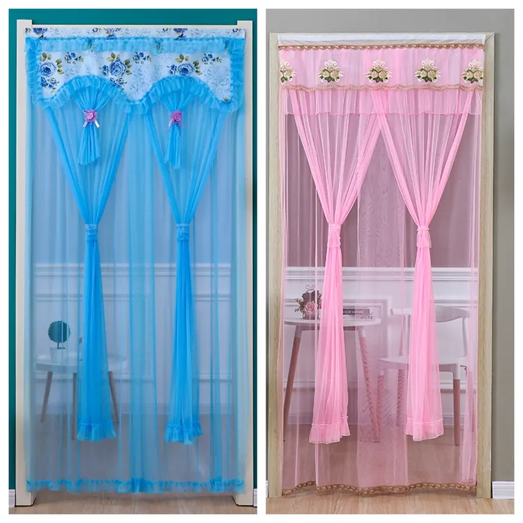 四季通用免打孔客厅卫生间防蝇门帘布遮挡隐私帘透气间隔防蚊虫帘