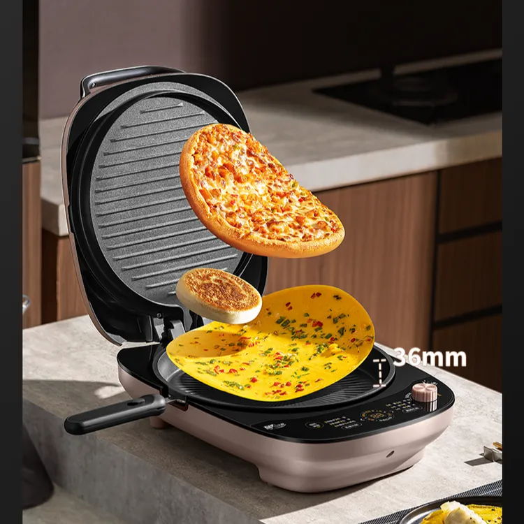 Midea/美的多功能煎烤电饼铛双面家用悬浮可拆加大加深MC-JKS3408