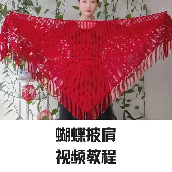 蝴蝶披肩视频教程