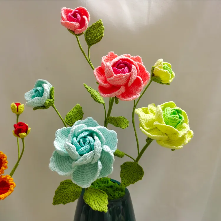 在逃公主玫瑰花手钩花视频教程（苹果端）