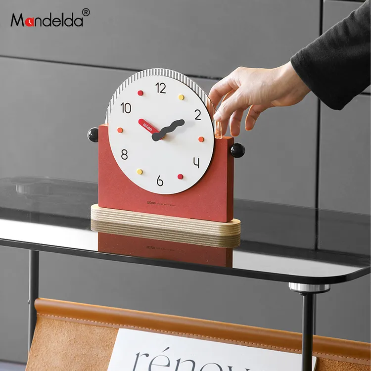 Mandelda现代简约座钟家用台式客厅桌面摆件家居玄关创意装饰品