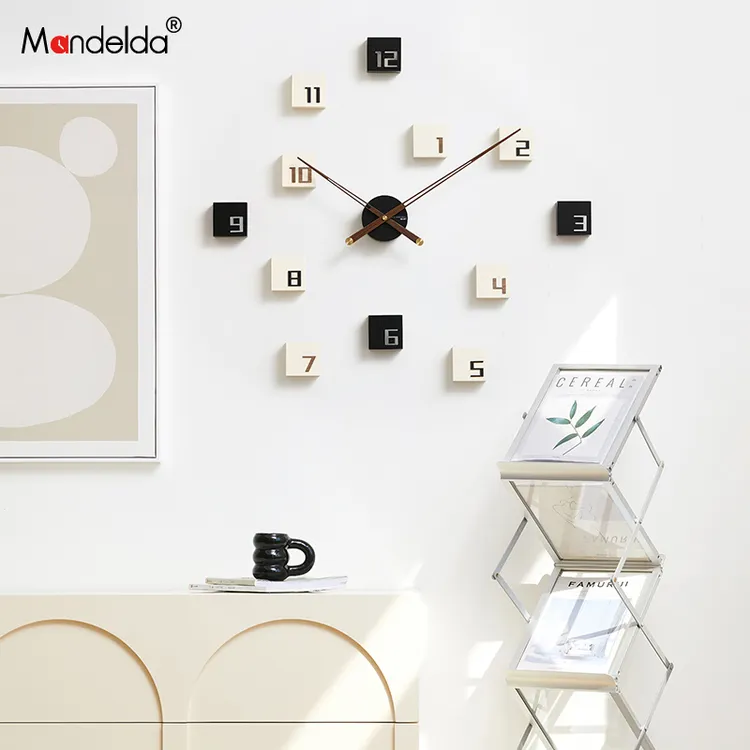 Mandelda北欧轻奢钟表2025新款挂钟玄关艺术创意现代简约装饰时钟