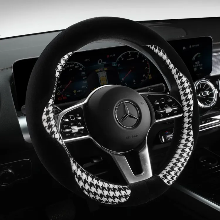 丰田花冠致炫雷凌凯美瑞威驰锐志RAV4方向盘套冬季短毛绒汽车把套