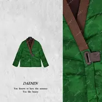 【青青子衿】新中式国风90白鸭绒流行气质高级感复古羽绒服F9923