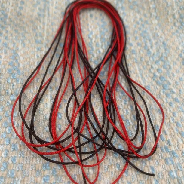 自穿送情侣新年本命年发丝手绳纯手工编制规格头发材料绳子包线