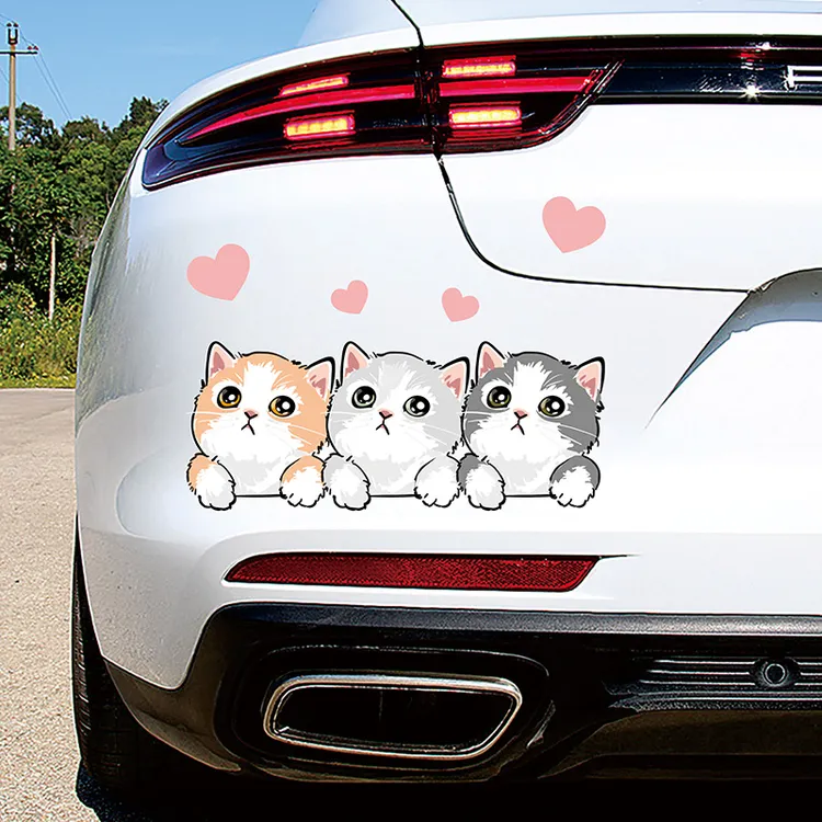 汽车贴纸卡通划痕遮挡遮盖贴画车子车门保险杠车贴电动车防水防晒