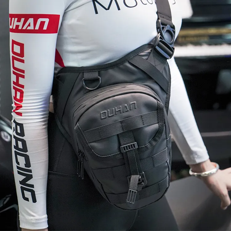 duhan/杜汉摩托车腿包骑行腰包男女休闲斜挎包防泼水多功能油箱包