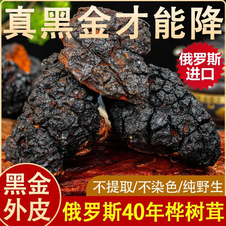 桦树茸 俄罗斯进口桦树茸 白桦茸真菌250克500克泡水天然食用