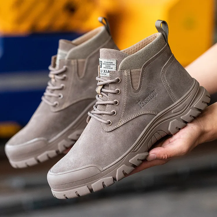 劳保鞋男防砸防刺穿钢包头软底耐磨防滑工地鞋高帮舒适防烫工作鞋