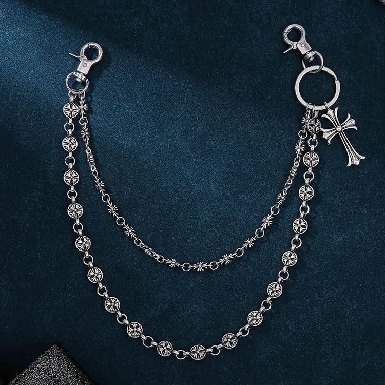 克罗多元素裤链包包挂链宝剑圆珠十字架腰链龙虾扣挂件牛仔裤链