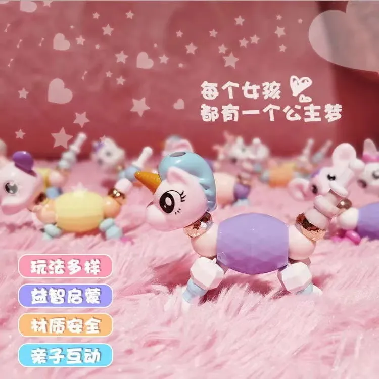 小马宝莉变身独角兽手链魔法百变精灵儿童diy串珠扭扭变形玩具商品图