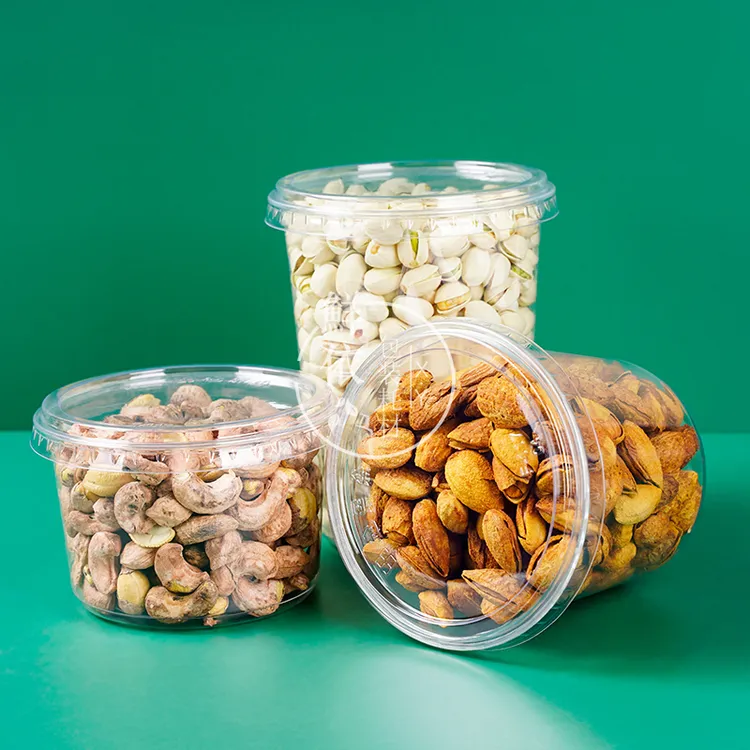 一次性透明干果打包盒密封食品坚果零食包装盒水果捞果切外卖盒子