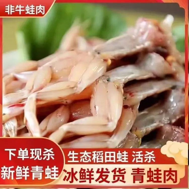 顺丰航空包邮发货 现杀养殖青蛙新鲜稻田蛙非牛蛙 冰鲜发货非冷冻